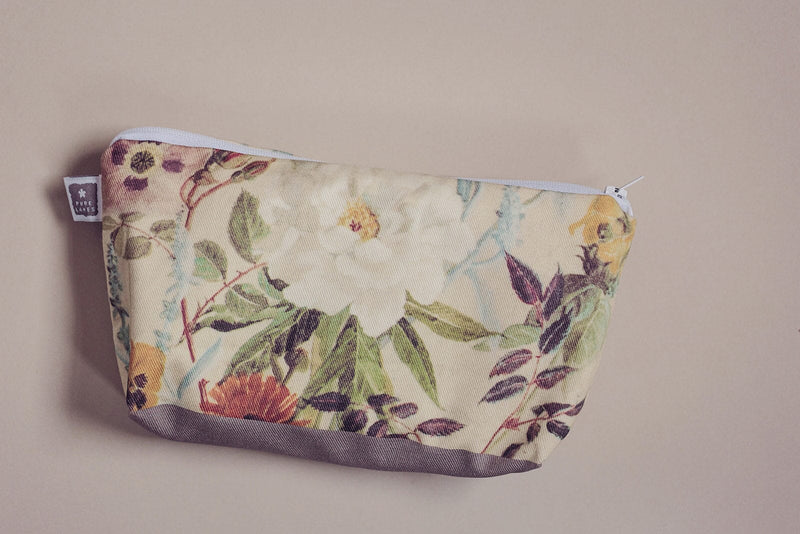 Cream Botanical Cosmetic Wash Bag Home Pure Lakes 