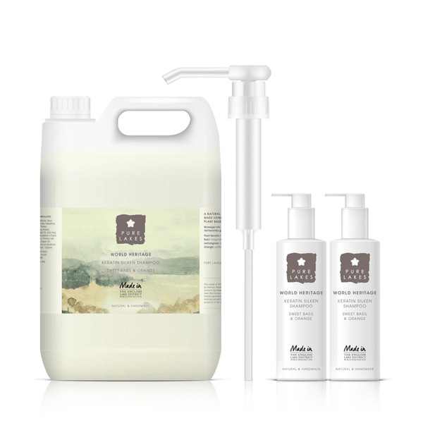 Sweet Basil Orange Keratin Silken Shampoo Starter Pack Pure Lakes